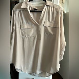 Torrid Harper  blouse taupe size 1